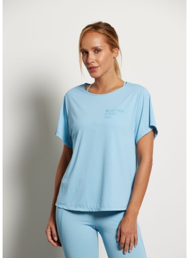 BABY LOOK POLIAMIDA GROW AZUL CÉU