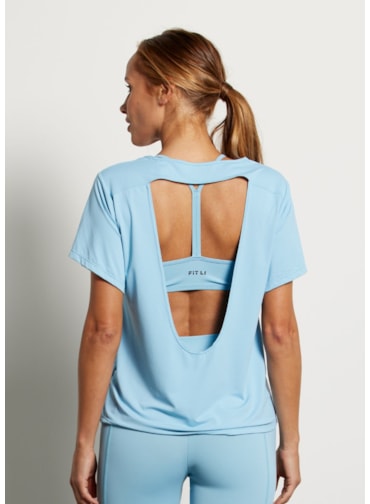 BABY LOOK POLIAMIDA GROW AZUL CÉU