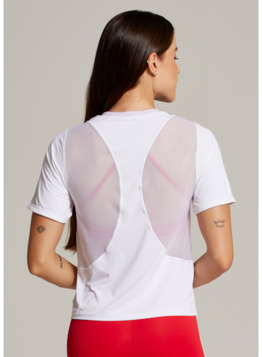 BABY LOOK RESPIRAVEL SPORTY - BRANCO