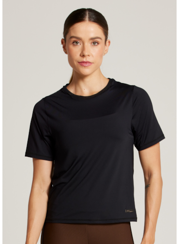 BABY LOOK RESPIRAVEL SPORTY - PRETO