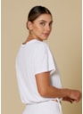 BLUSA CROPPED EL SOL BRANCO