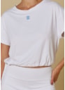 BLUSA CROPPED EL SOL BRANCO