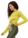 BLUSA CROPPED MANGA LONGA FEEL CITRUS