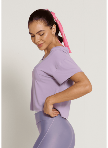 BLUSA CROPPED REPLAY LN LILÁS