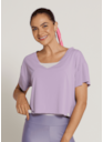 BLUSA CROPPED REPLAY LN LILÁS