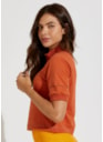 BLUSA CROPPED SOLEIL LARANJA