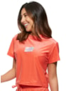 BLUSA CROPPED STREETWEAR CORAL