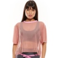 BLUSA CROPPED VIBRATI_ON ROSA NUDE