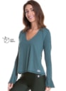 BLUSA MANGA LONGA GINGER VERDE ESCURO