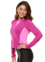 BLUSA MANGA LONGA RIDE CEREJA / ROSA NEON