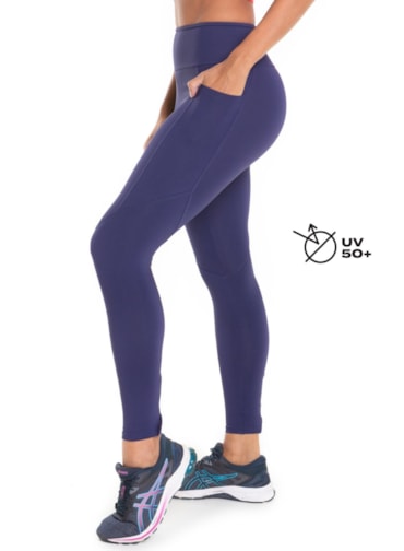 CALÇA LEGGING 7/8 COM BOLSO AGITA AZUL MARINHO