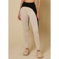 CALÇA LEGGING AMABLE PRETO/AREIA