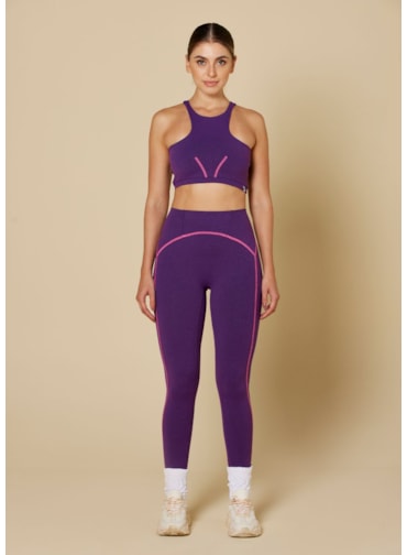 CALÇA LEGGING BESOS ROXO ORQUIDEA