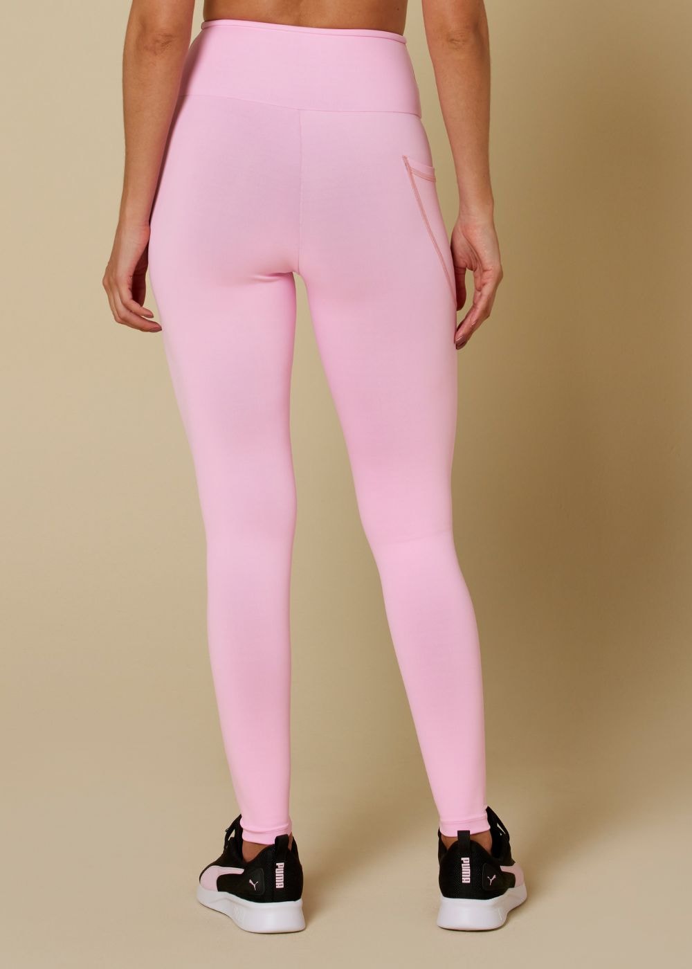 CALÇA LEGGING BLACKOUT COM BOLSO BRANCO