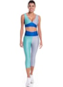 CALÇA LEGGING CAPRI OOPS! AZUL BIC / VERDE MENTA / CINZA