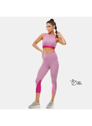 CALÇA LEGGING CAPRI TREND LAVANDA