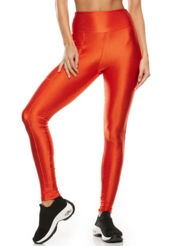 CALÇA LEGGING CREATIVE VERMELHO TELHA