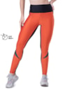 CALÇA LEGGING DEEP LARANJA TELHA / PRETA