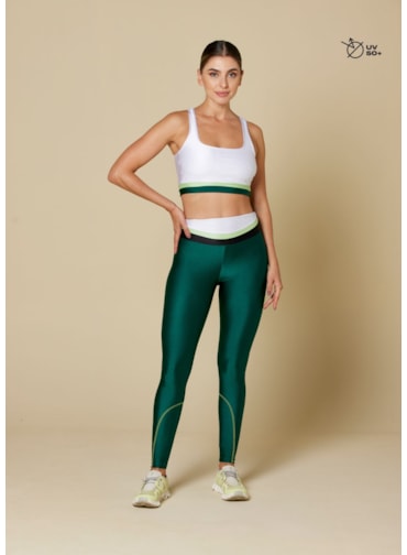 CALÇA LEGGING FRIDA VERDE PETRÓLEO