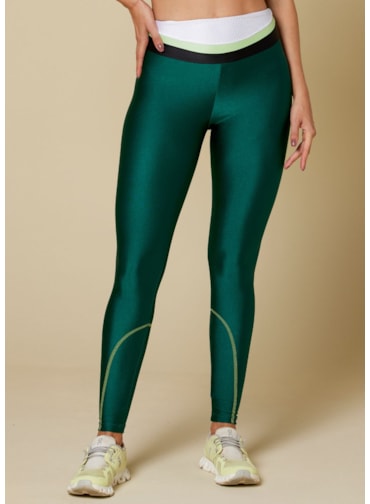 CALÇA LEGGING FRIDA VERDE PETRÓLEO