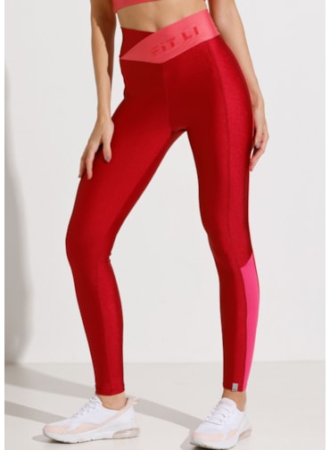 CALÇA LEGGING HEALTH CEREJA