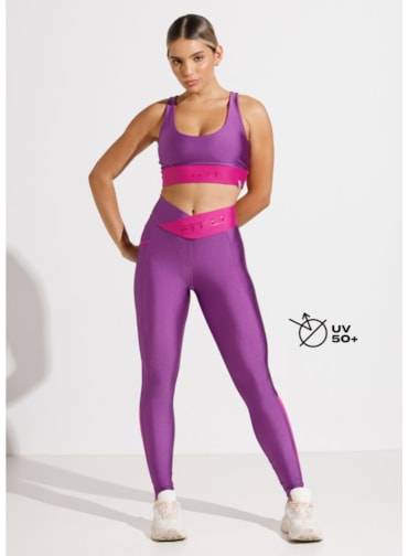 CALÇA LEGGING HEALTH ORQUÍDEA