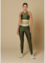 CALÇA LEGGING LATINA VERDE MILITAR