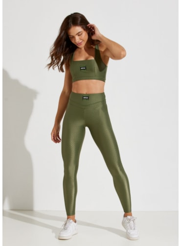 CALÇA LEGGING NOTRE DAME VERDE MILITAR