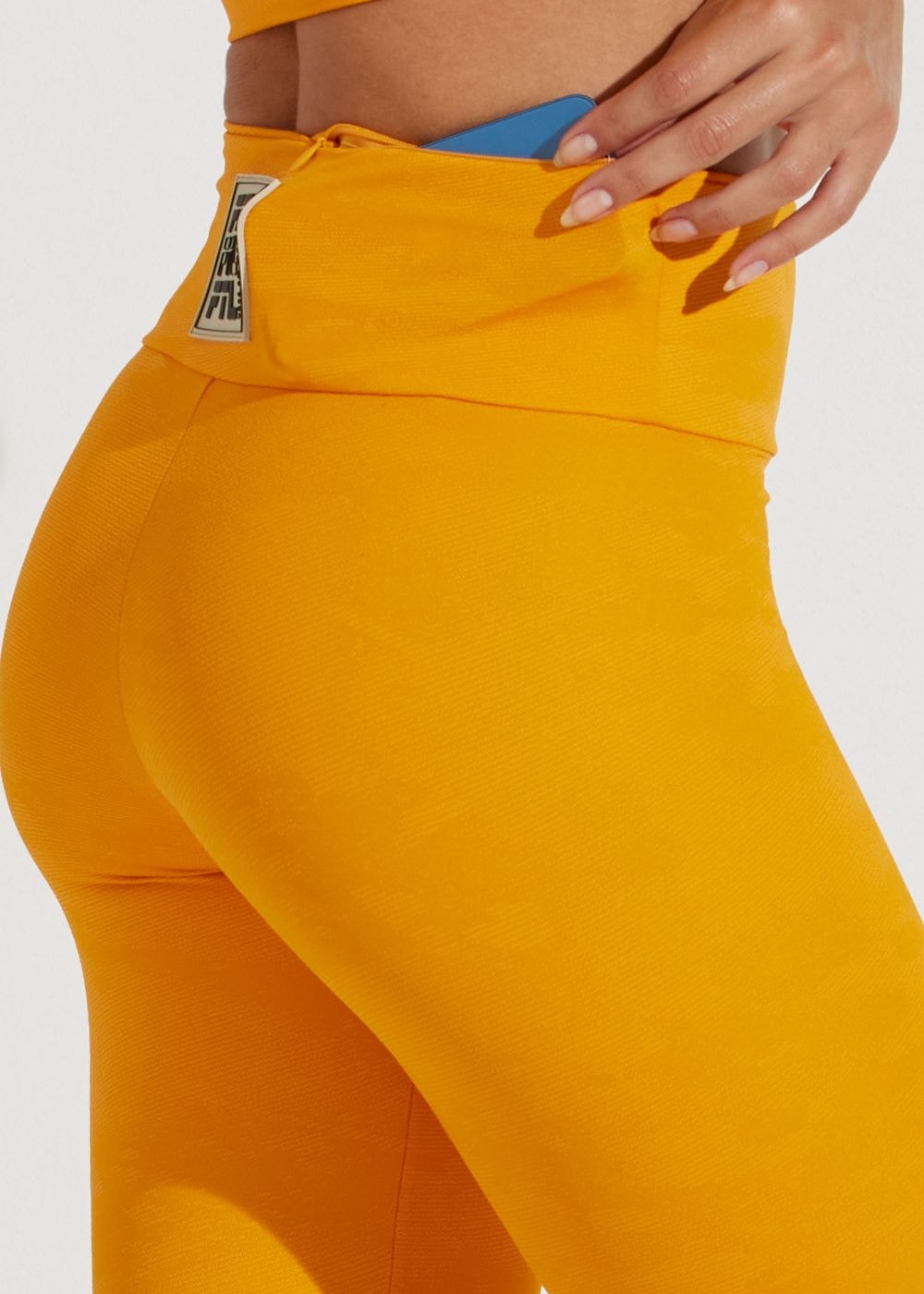 CALÇA LEGGING SOLEIL LARANJA MANGA