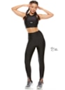 CALÇA LEGGING ZÍPER PRATA / GRAFITE