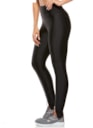 CALÇA LEGGING ZÍPER PRATA / GRAFITE