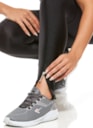 CALÇA LEGGING ZÍPER PRATA / GRAFITE