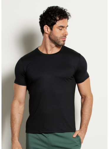 CAMISETA MASCULINA MODAL FTL PRETO