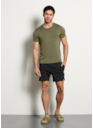 CAMISETA MASCULINA MODAL FTL VERDE MILITAR