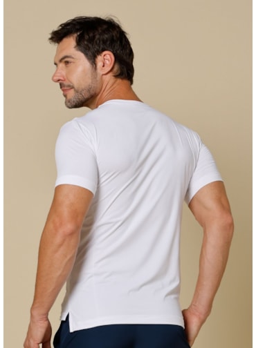 CAMISETA MASCULINA SUERTE BRANCO