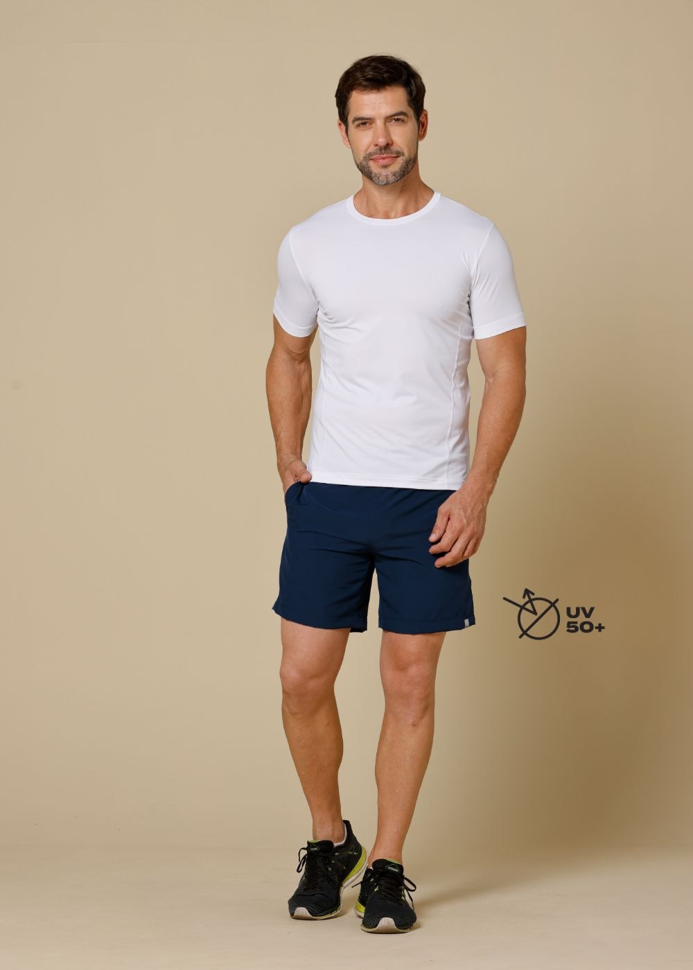 CAMISETA MASCULINA SUERTE BRANCO