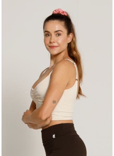 CROPPED REGULÁVEL PLAYLIST OFF WHITE