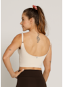 CROPPED REGULÁVEL PLAYLIST OFF WHITE