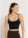 CROPPED REGULÁVEL PLAYLIST PRETO