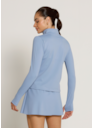 JAQUETA SLIM SOPHY FL AZUL SUAVE