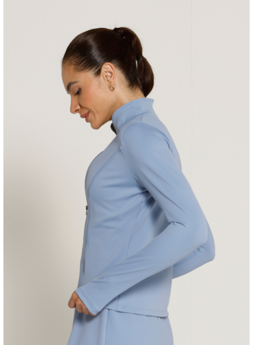 JAQUETA SLIM SOPHY FL AZUL SUAVE