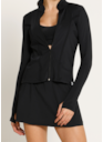 JAQUETA SLIM SOPHY FL PRETO