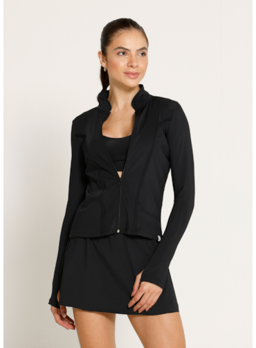 JAQUETA SLIM SOPHY FL PRETO