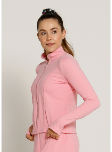 JAQUETA SLIM SOPHY FL ROSA SUAVE