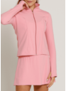 JAQUETA SLIM SOPHY FL ROSA SUAVE