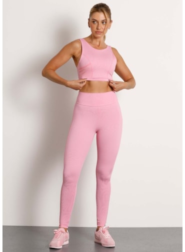 LEGGING CANELADA JOG TX ROSA