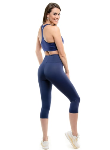 LEGGING CAPRI LISA AZUL MARINHO