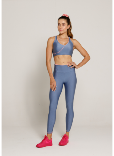 LEGGING CLASS TRL AZUL SUAVE / ROSA SUAVE