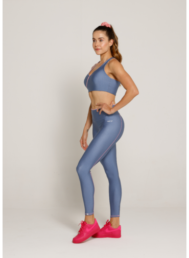 LEGGING CLASS TRL AZUL SUAVE / ROSA SUAVE