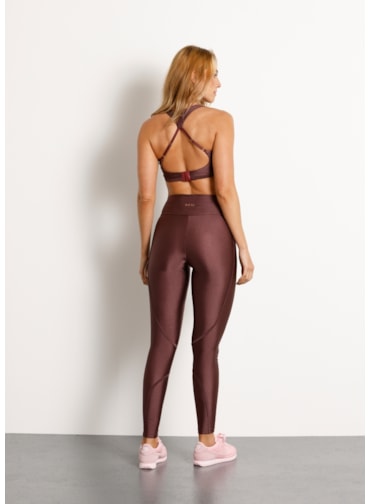 LEGGING COM BOLSO PACE TRL MARROM